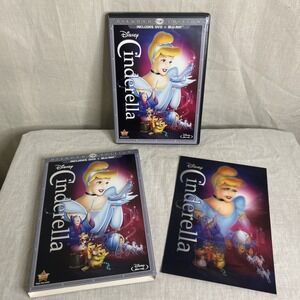 Cinderella Diamond Edition Blu-Ray + DVD With Slipcover + 3D Collectors Card